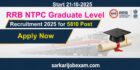 RRB NTPC Graduate Level Recruitment 2025 for 5810 Post Apply Online Form Start Now