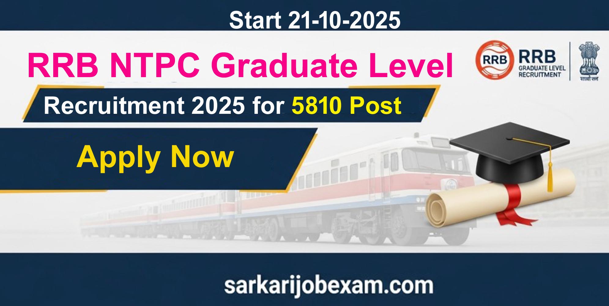 RRB NTPC Graduate Level Recruitment 2025