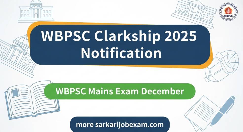 WBPSC Clerkship 2025 Notification