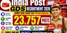 India Post GDS Recruitment 2026 for 23757 Posts Apply Online