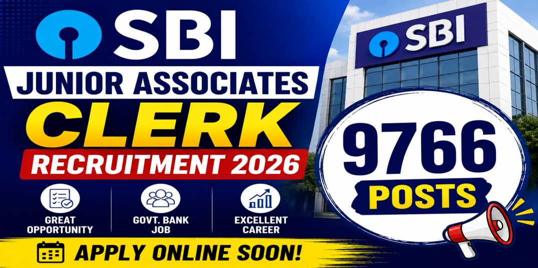 SBI Junior Associates Clerk Recruitment 2026